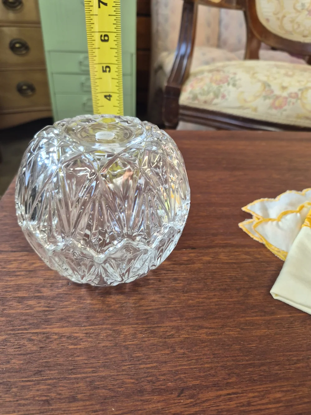 Clear Cut Glass Votive Holder - Home Accents